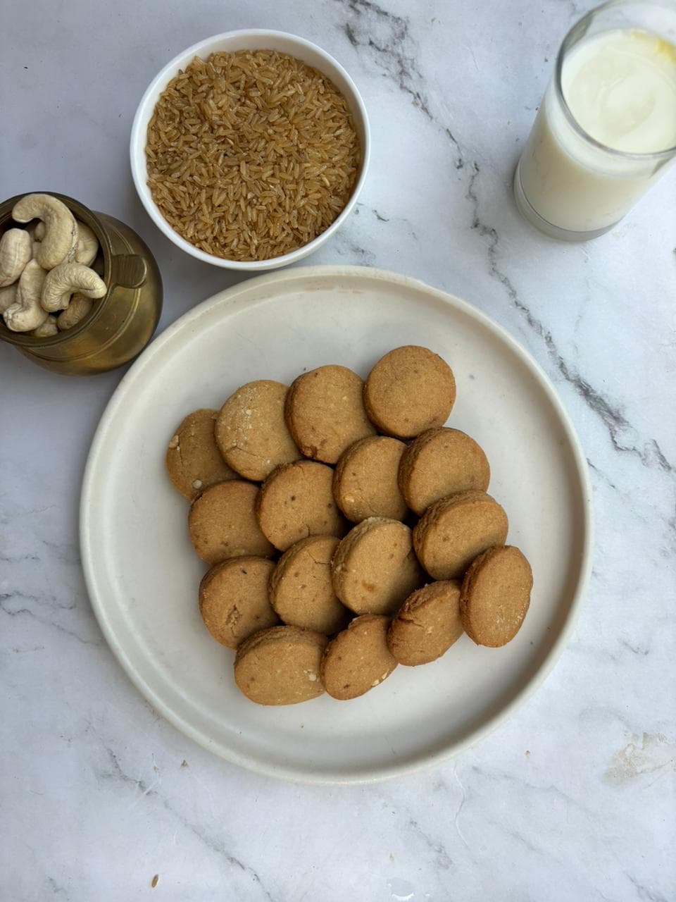 Cashew butter biscuits